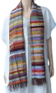 Echarpe etole en tissu de sabra marocain aux couleurs chatoyantes