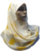 Foulard hijab 1 piece blanc casse