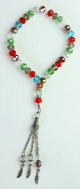 Chapelet "Sabha" de luxe a 33 perles en cristal multicolore