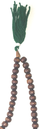 Sabha 99 boules en bois verni - Chapelet traditionnel musulman ou Tasbih, Misbaha, Sebha, Masbaha