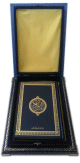 Pack Cadeau Muslim couleur noir dore avec un Grand Coran en arabe et un tres beau coffret decore (Cadeau Musulman pour Homme)