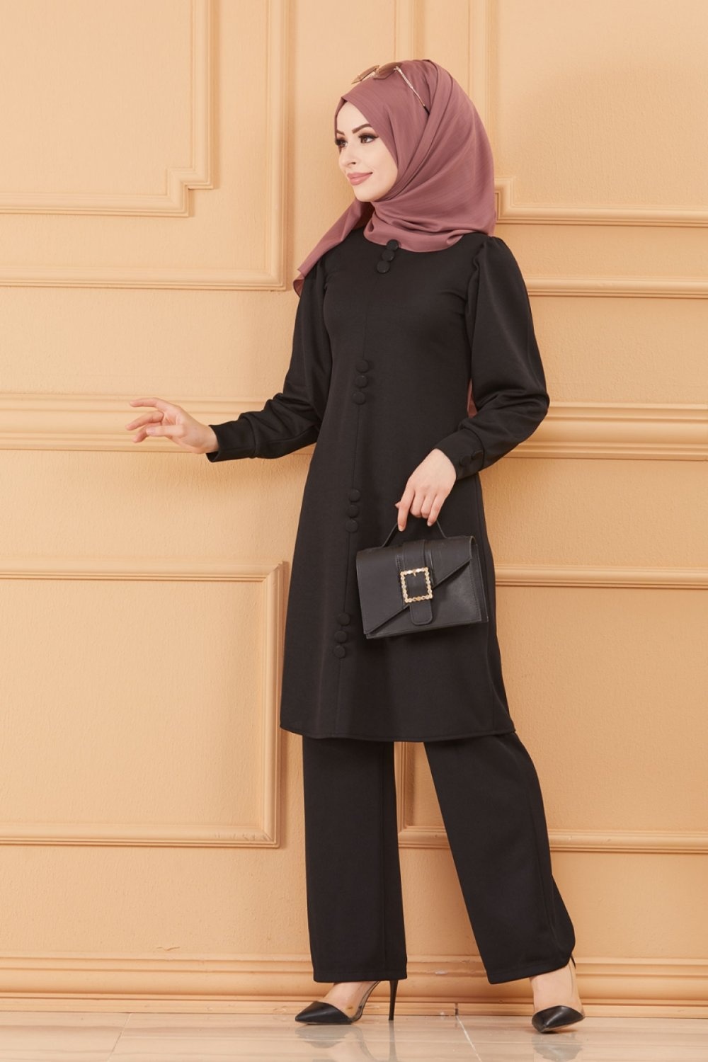 Pantalon femme classique et casual (Boutique en ligne mode hijab) - Couleur  brique