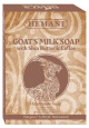 Savon au lait de chevre beurre de karite et cafe 150 g net - Goat's milk soap with Shea butter and Coffee