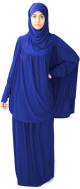 Jilbab Sport ample deux pieces (Cape + Jupe) pour femme - Marque Best Ummah - Couleur bleu roi