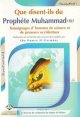 Que disent-ils du Prophete Muhammad